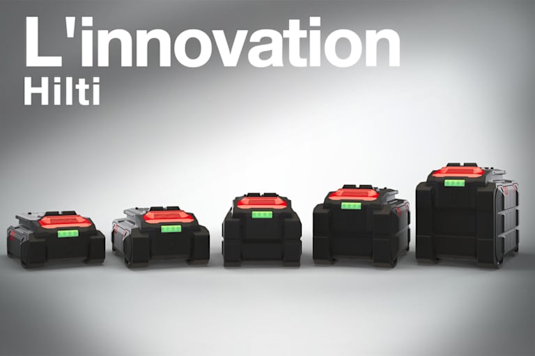 Texte : "l'innovation Hilti"