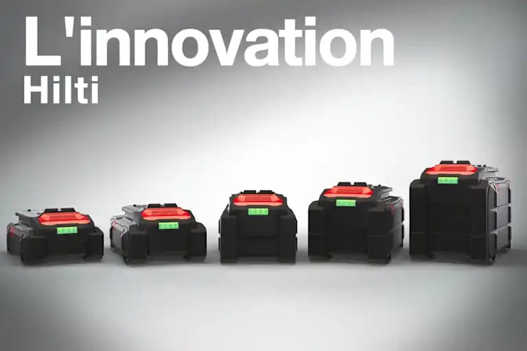 Cinq modèles de batteries 22v Hilti Nuron
