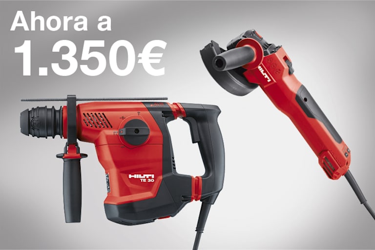 1 Martillo perforador TE 30-22 1 Amoladora angular AG 125-20SE