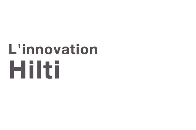 Texte : "l'innovation Hilti"