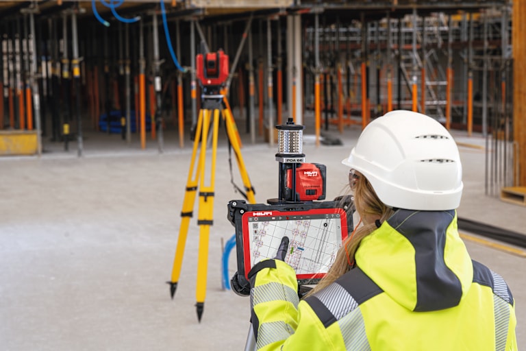 A robotic total station is a device that is widely used in the construction industry to survey an area prior to, or during, construction