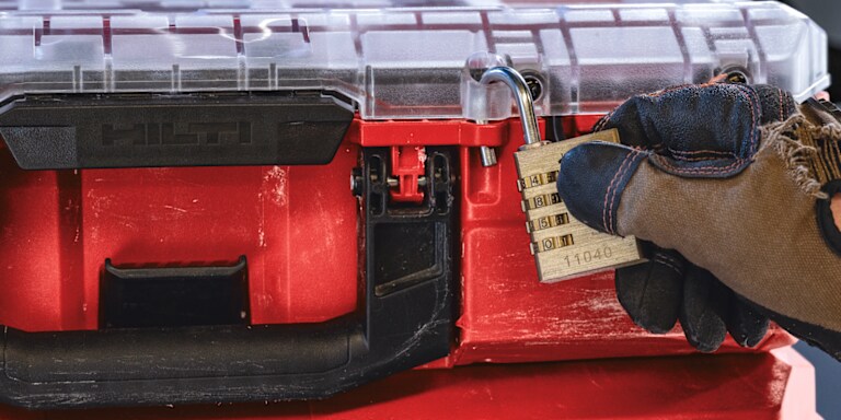 Easily fit your ProKit boxes and organisers with padlocks or chain locks.