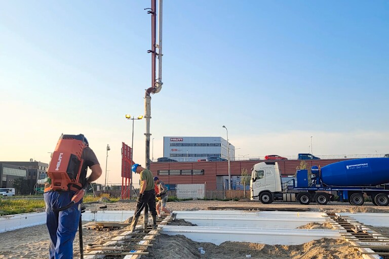 Afbeelding van storten fundering