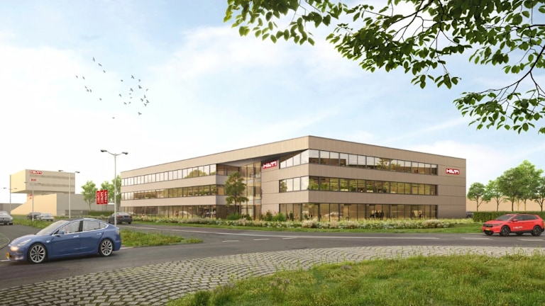 Render van het nieuwe kantoor