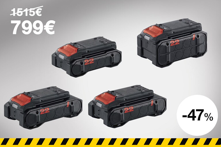 3 Batteries Nuron B 22-85 1 Batterie Nuron B 22-110