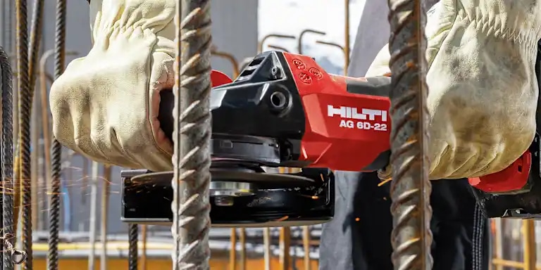 CUTTING REBAR WITH A HILTI GRINDER