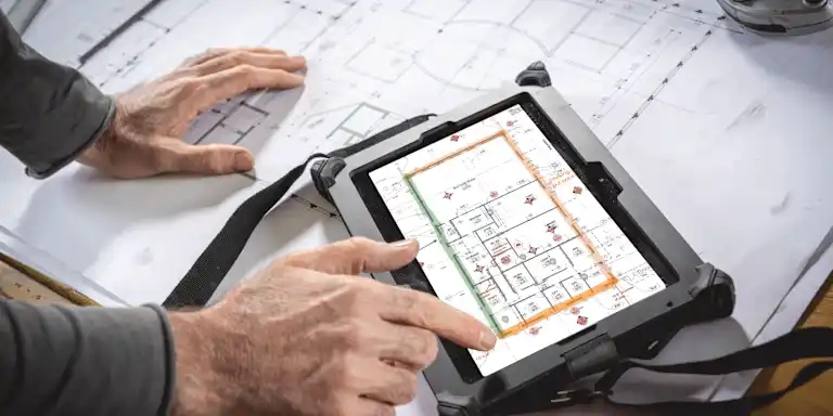 Logiciel Fieldwire sur tablette
