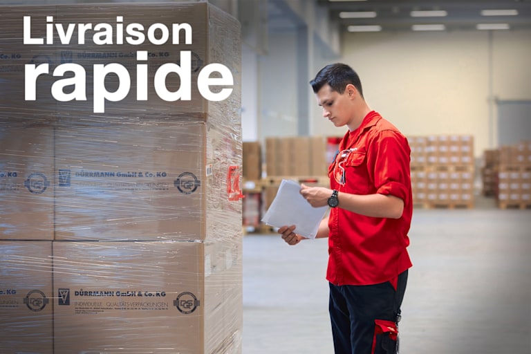 Texte : "livraison rapide"