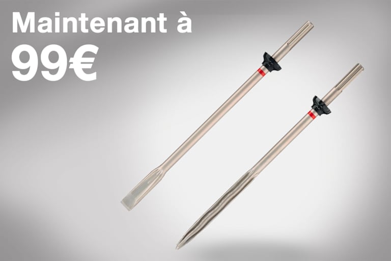 2 burins TE-YX SM/FM 36 avec le texte "Maintenant à 99 €"