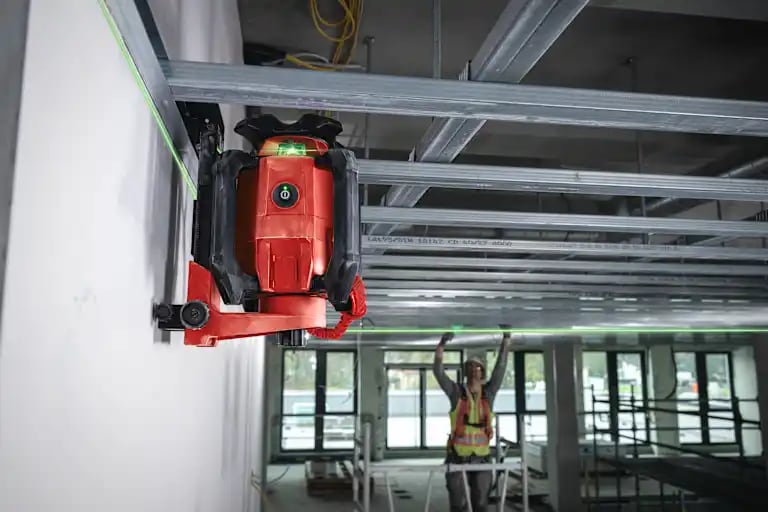 Our PR 40G-22 offers the same functions as the PR 40-22, including one button operation, but features a green laser for internal/ interior applications.