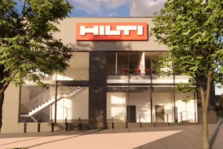 Fachada de una tienda Hilti