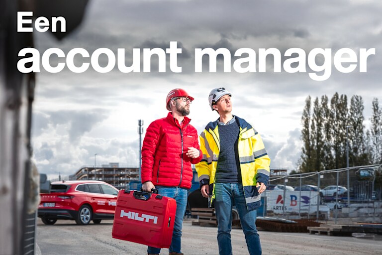 Text: "Een account manager"