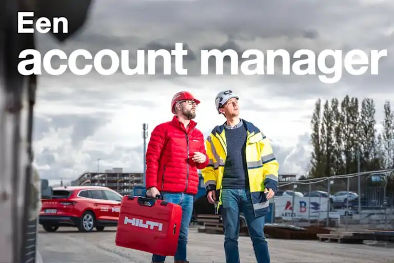 Text: "Een account manager"