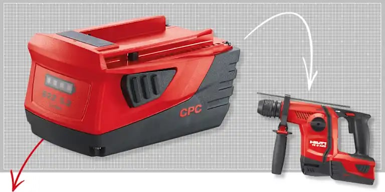 Hilit's highest performing, longest lasting 22V battery enabling heavy-duty applications.