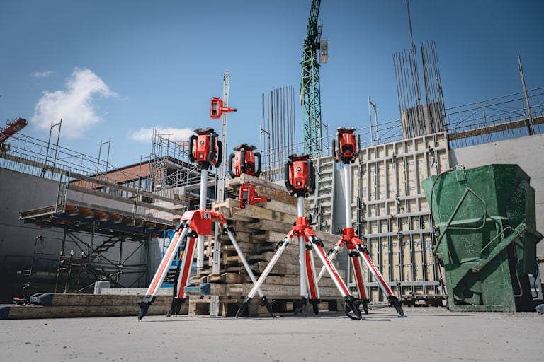Photo portrait de la famille de lasers rotatifs Hilti PR 4‑22, PR 40‑22, PR 40G‑22 et PR 400‑22