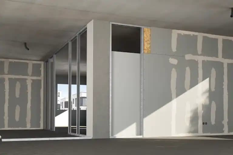 3D-Rendering einer Trockenbaukonstruktion für Hotspot-Module in Small-Business-Editorials.