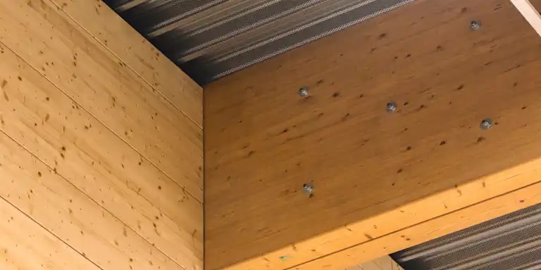 Stock image of wooden construction joints
