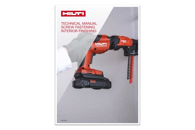 Technical manual screw fastening interior finishing