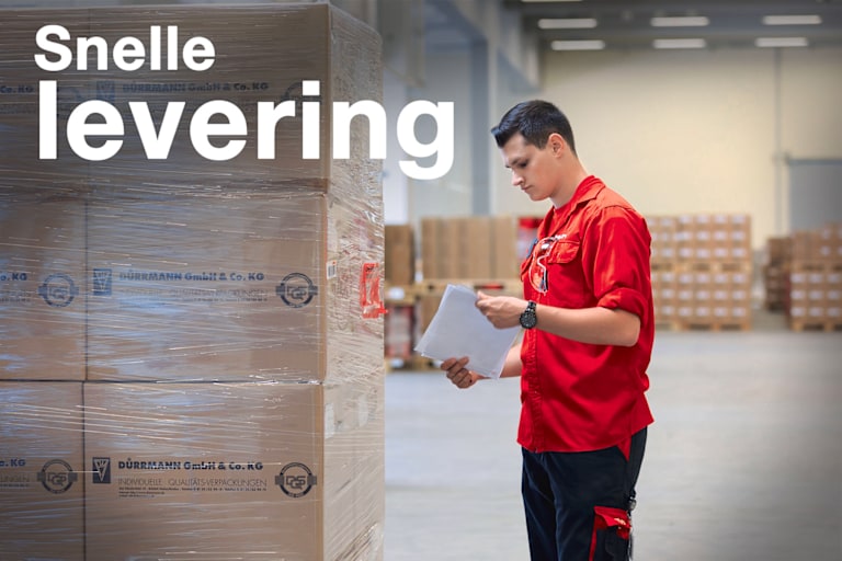 Text: "Snelle levering"