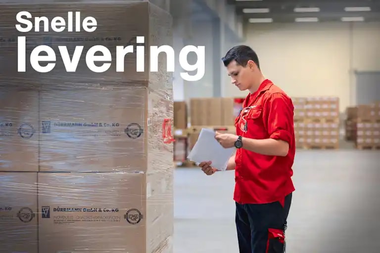 Text: "Snelle levering"