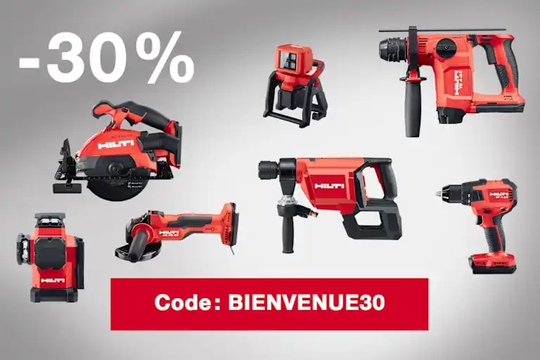 Consommables Hilti avec 20 % de réduction