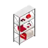 Estante de armazenamento com ferramentas Hilti