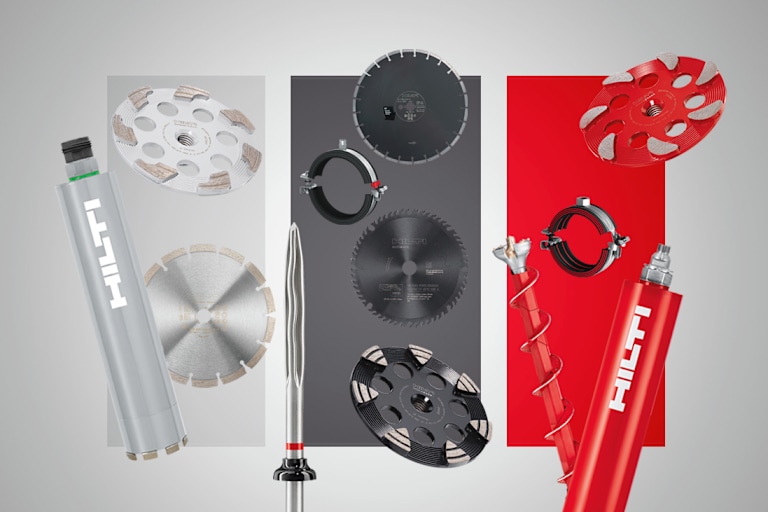 Hilti Werkzeuge sind in drei Leistungsklassen erhältlich: Standard, Premium, Ultimate