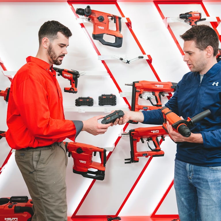 At our Hilti stores you'll find: