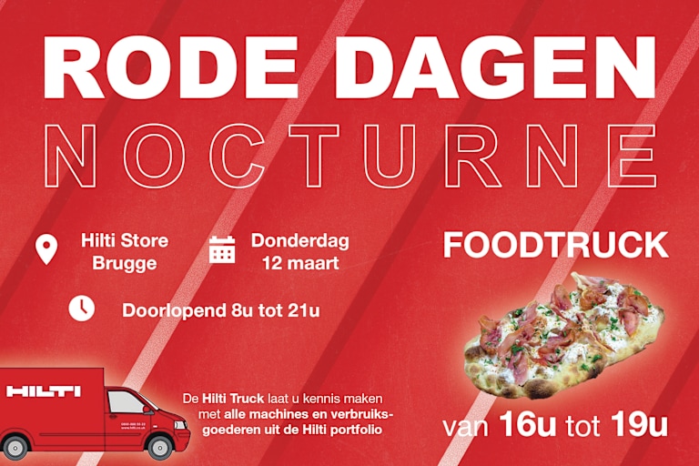 Hilti Store employee showing information on a tablet