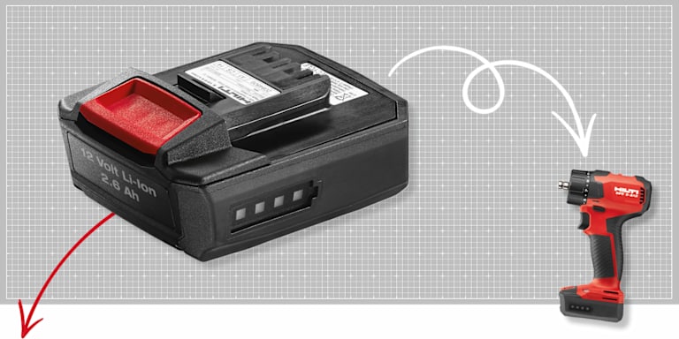 The battery To power the smallest and lightest cordless tools we've ever made.