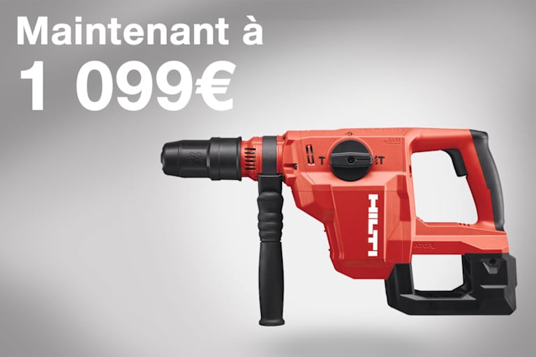 Perforateur TE 50 avec le texte "Maintenant à 1 099 €"