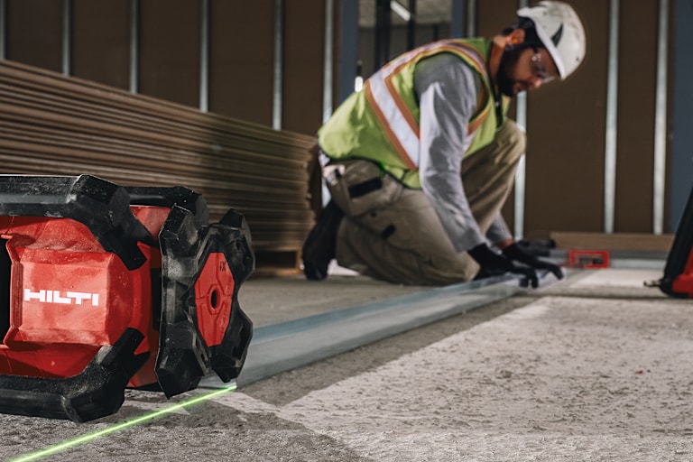 Hilti lasers provide automatic vertical alignment, digital slope entry and cheque slope features help simplify and speed up your layout applications.