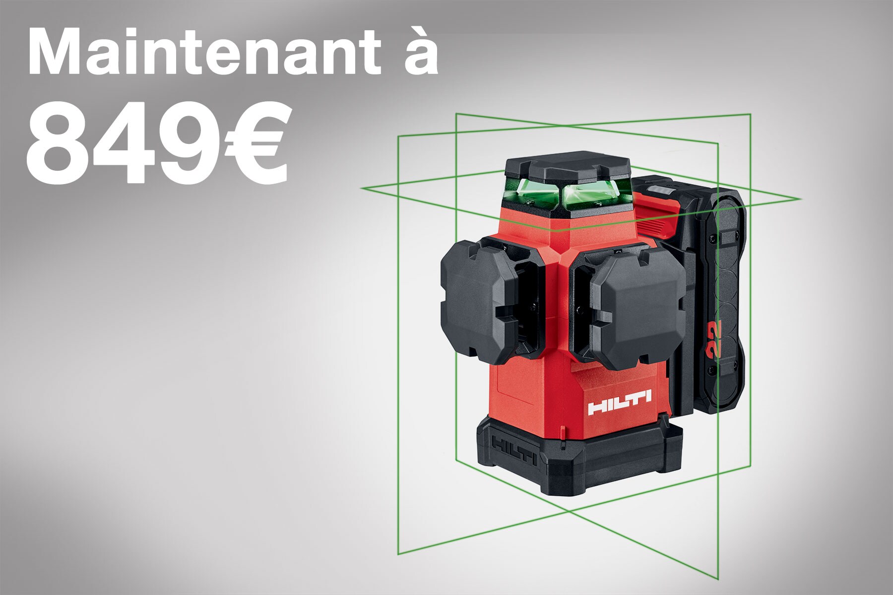 Laser multidirectionnel Hilti PM 50MG-22 à 849 euros