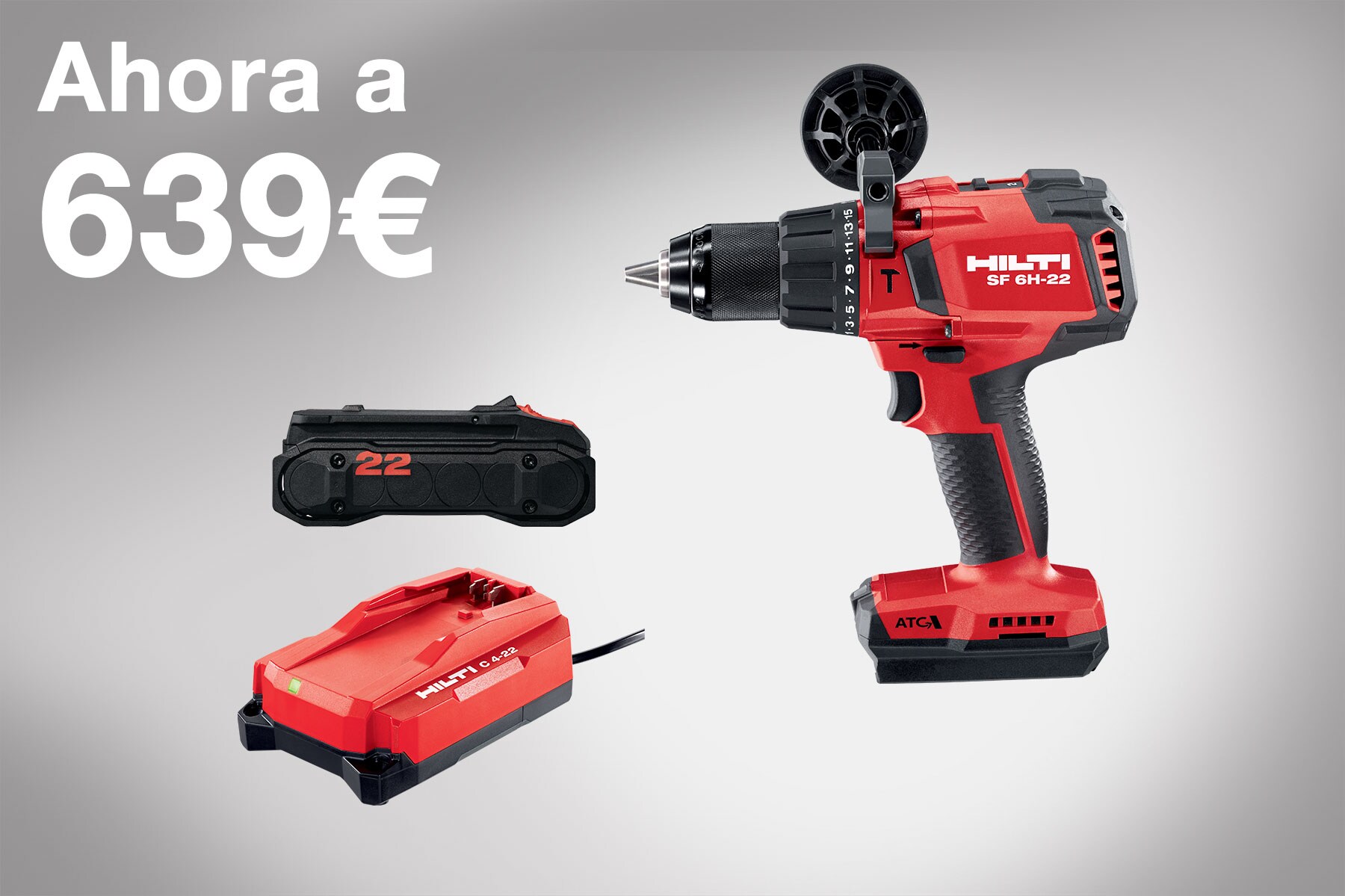 Hilti pack : SF6H22 + B85 + C4 