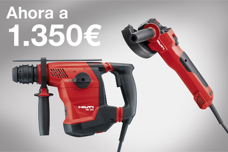 1 Martillo perforador TE 30-22  1 Amoladora angular AG 125-20SE