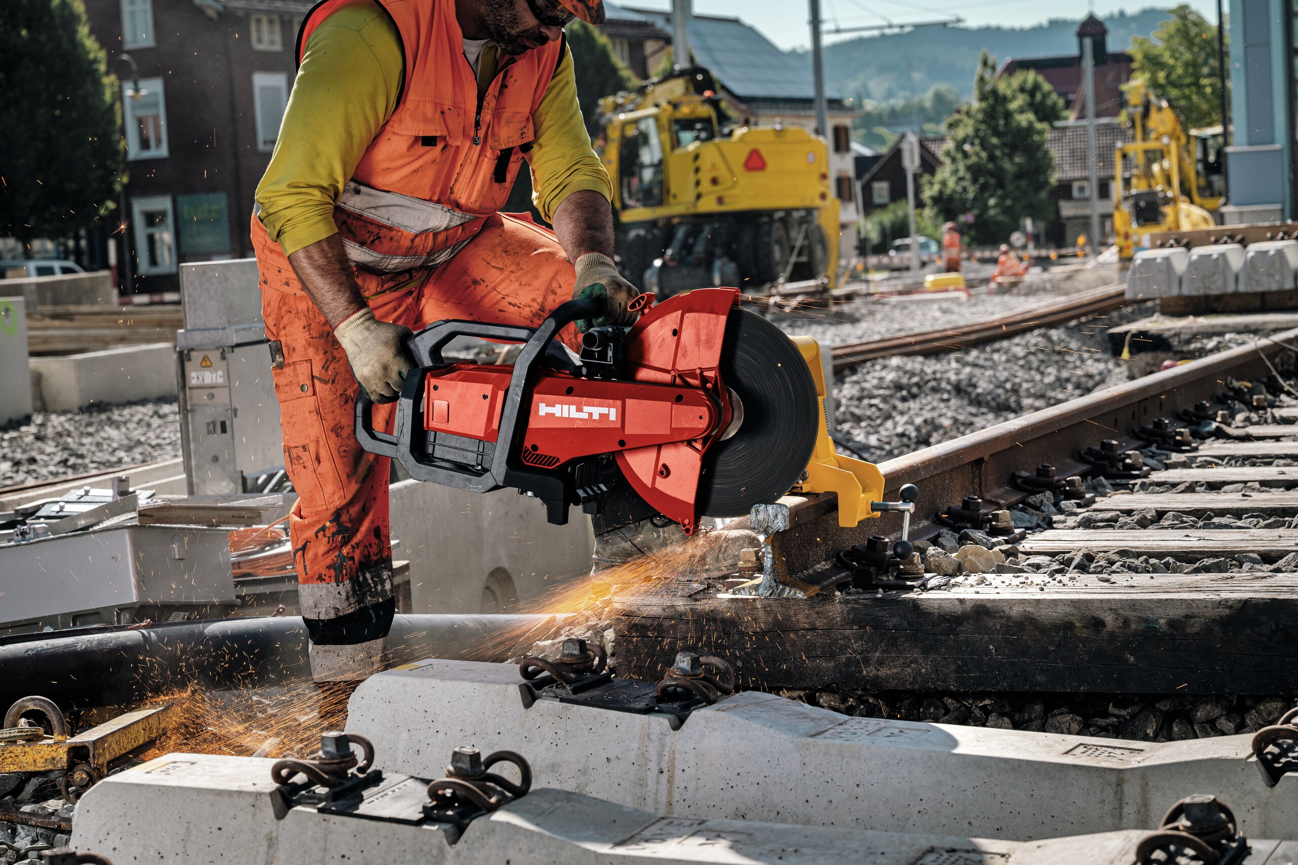 Afbeelding van doorslijpmachine voor rails