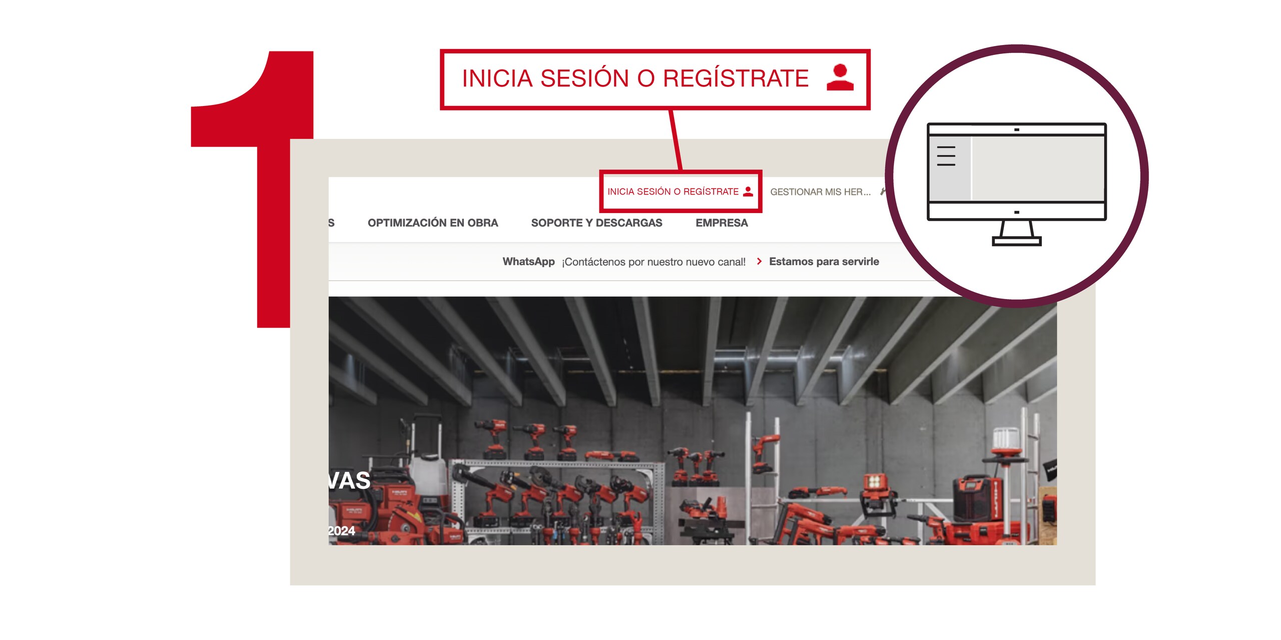 Pantalla iniciar sesión 