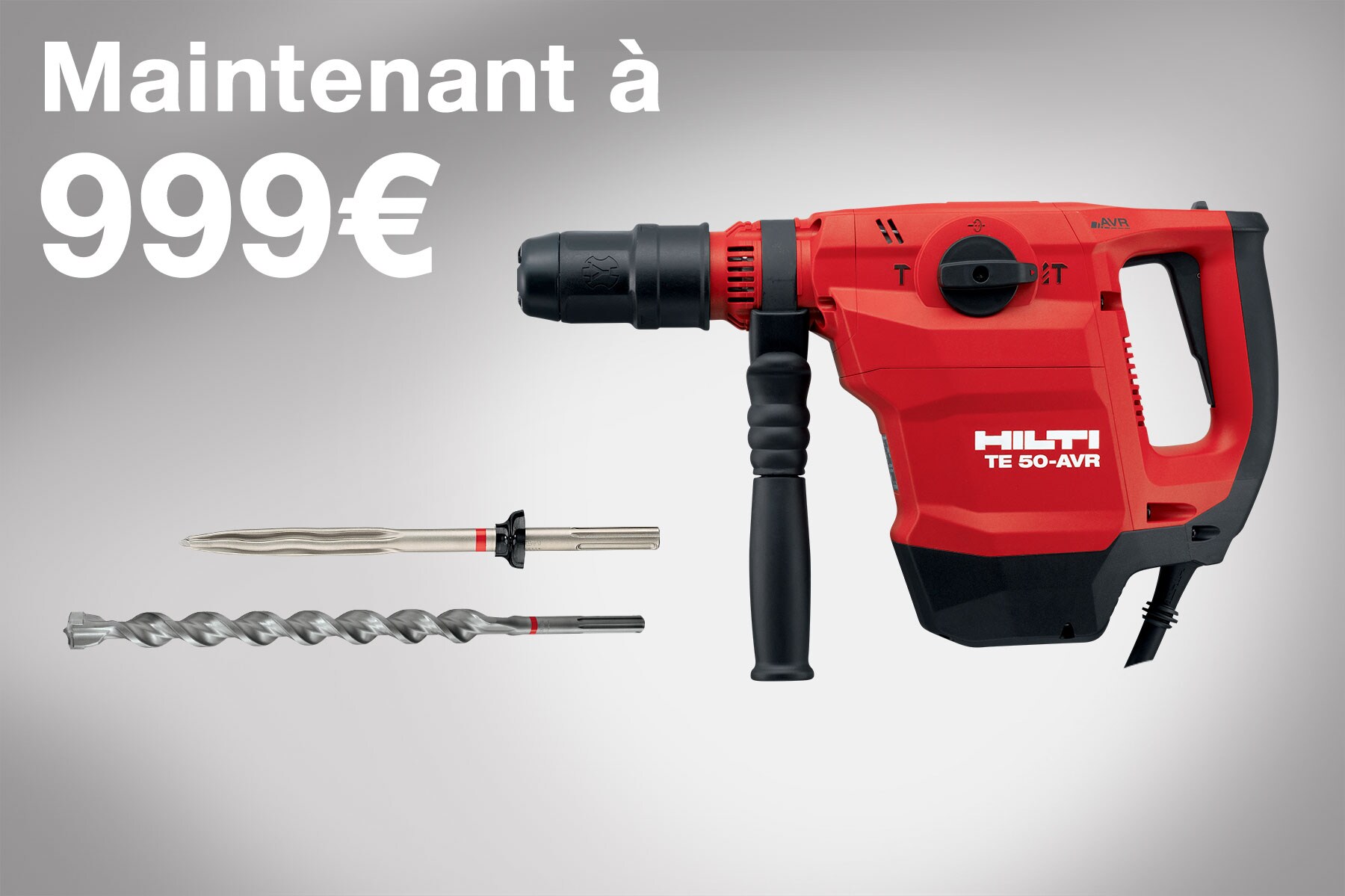 Perforateur Hilti TE 50 avec consommables à 999 euros