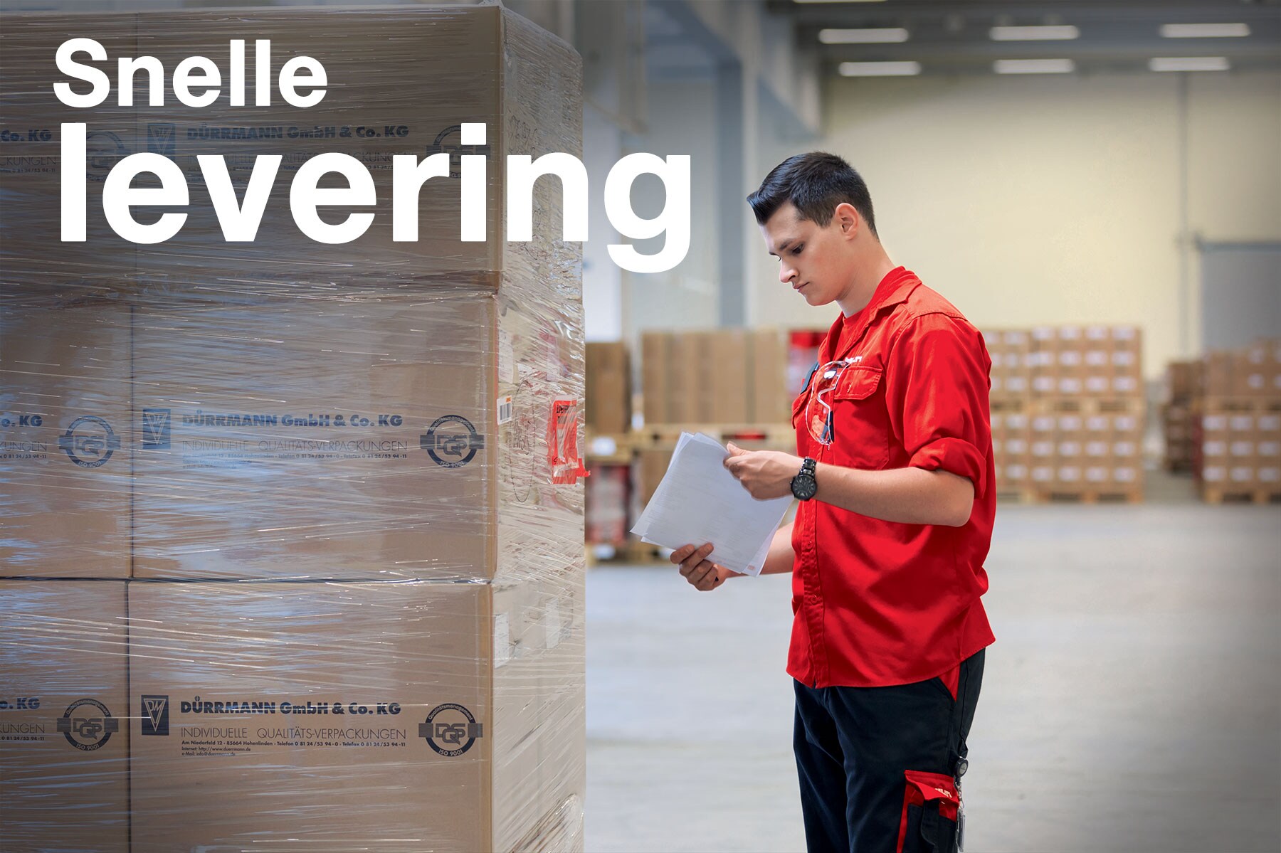 Text: "Snelle levering"