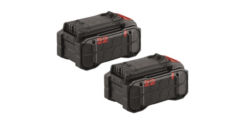 double batterie B22-110 visuelle sans batterie, sur fond blanc et au format 2:1