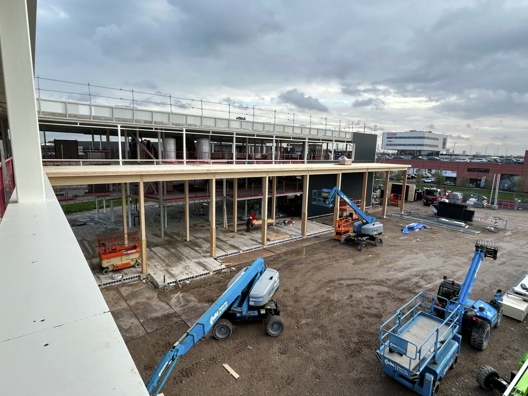 Afbeelding van plaatsen houtconstructie