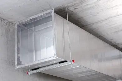 Modulárne podpery pre potrubia vzduchotechniky
