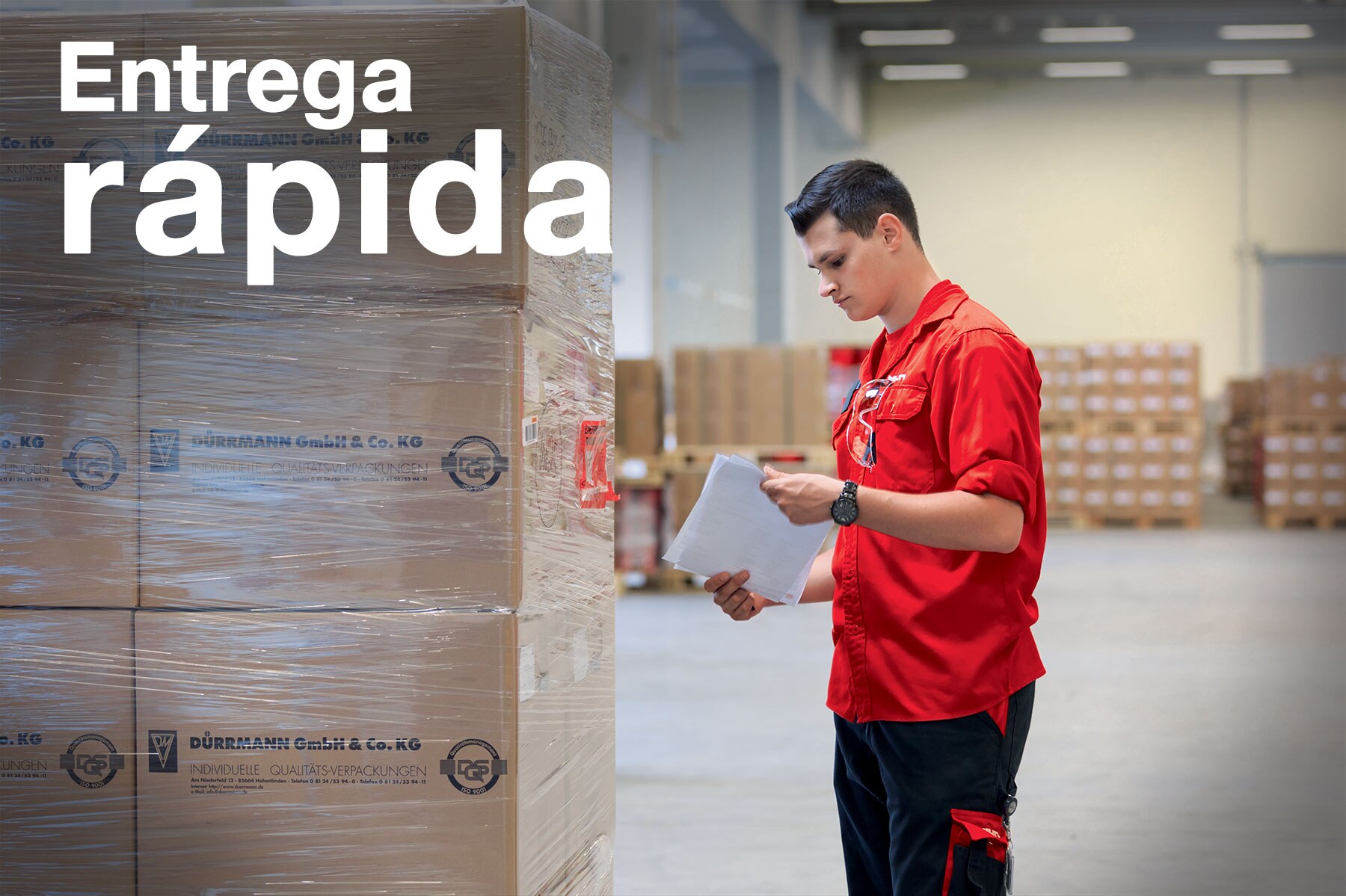 Text: "Entrega rápida"