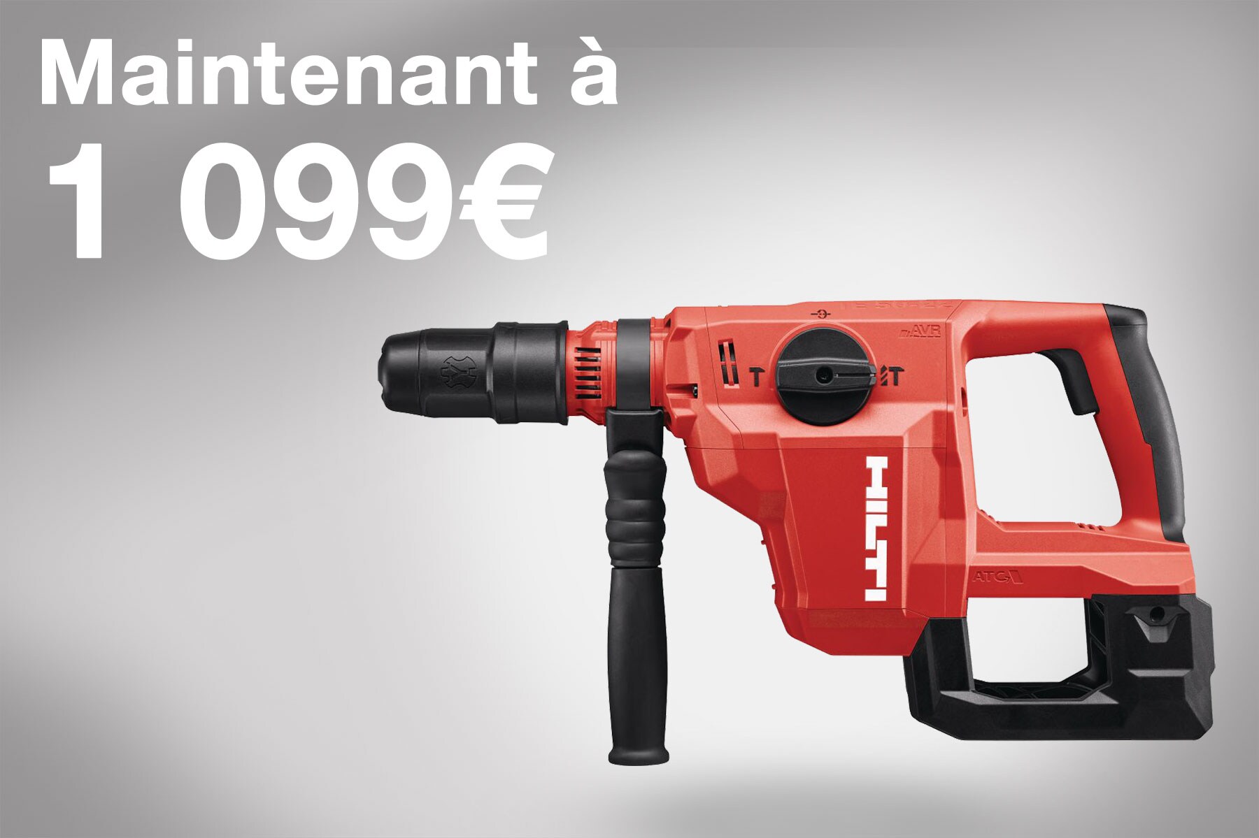 Perforateur TE 50 avec le texte "Maintenant à 1 099 €"