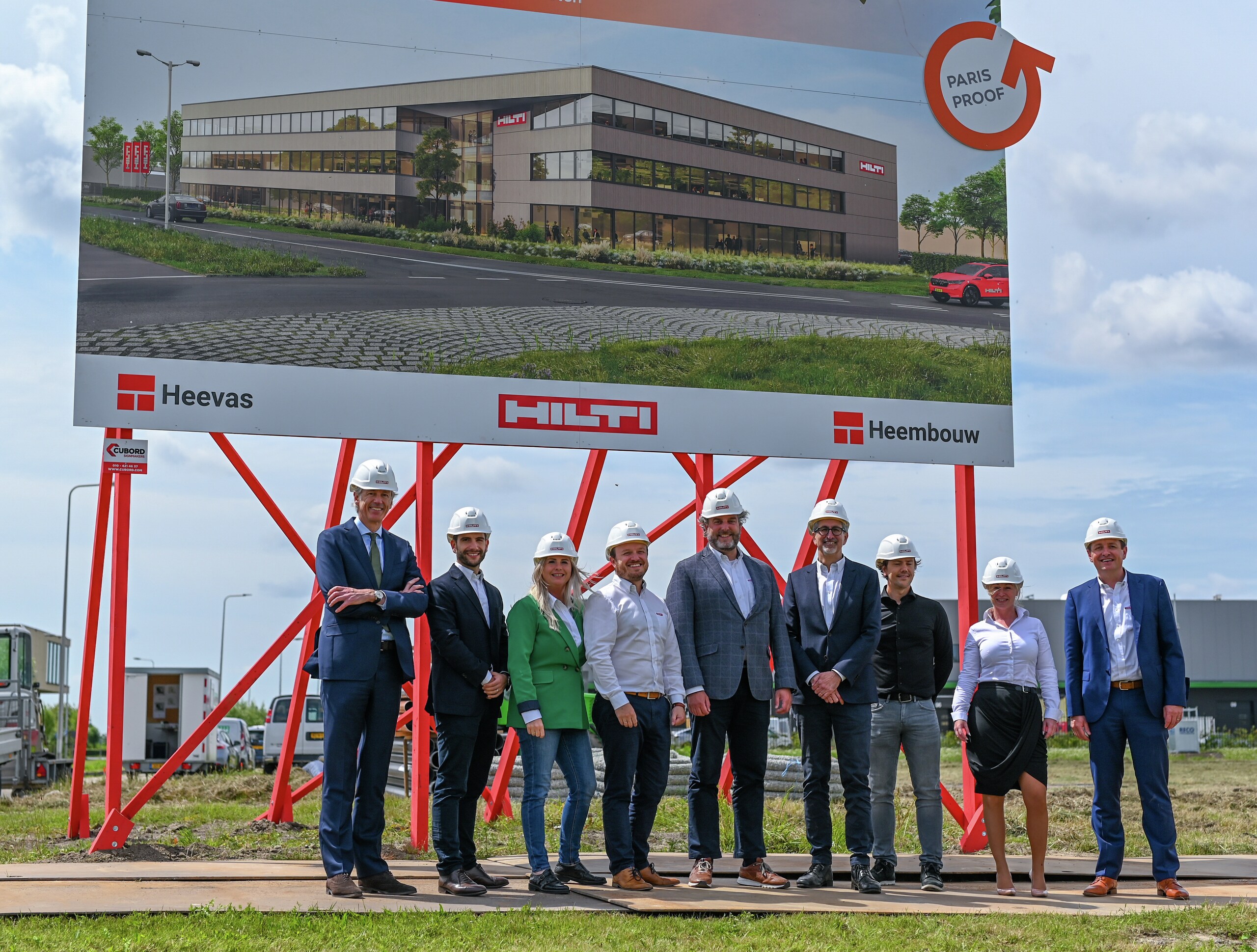 Afbeelding van onthulling bouwbord